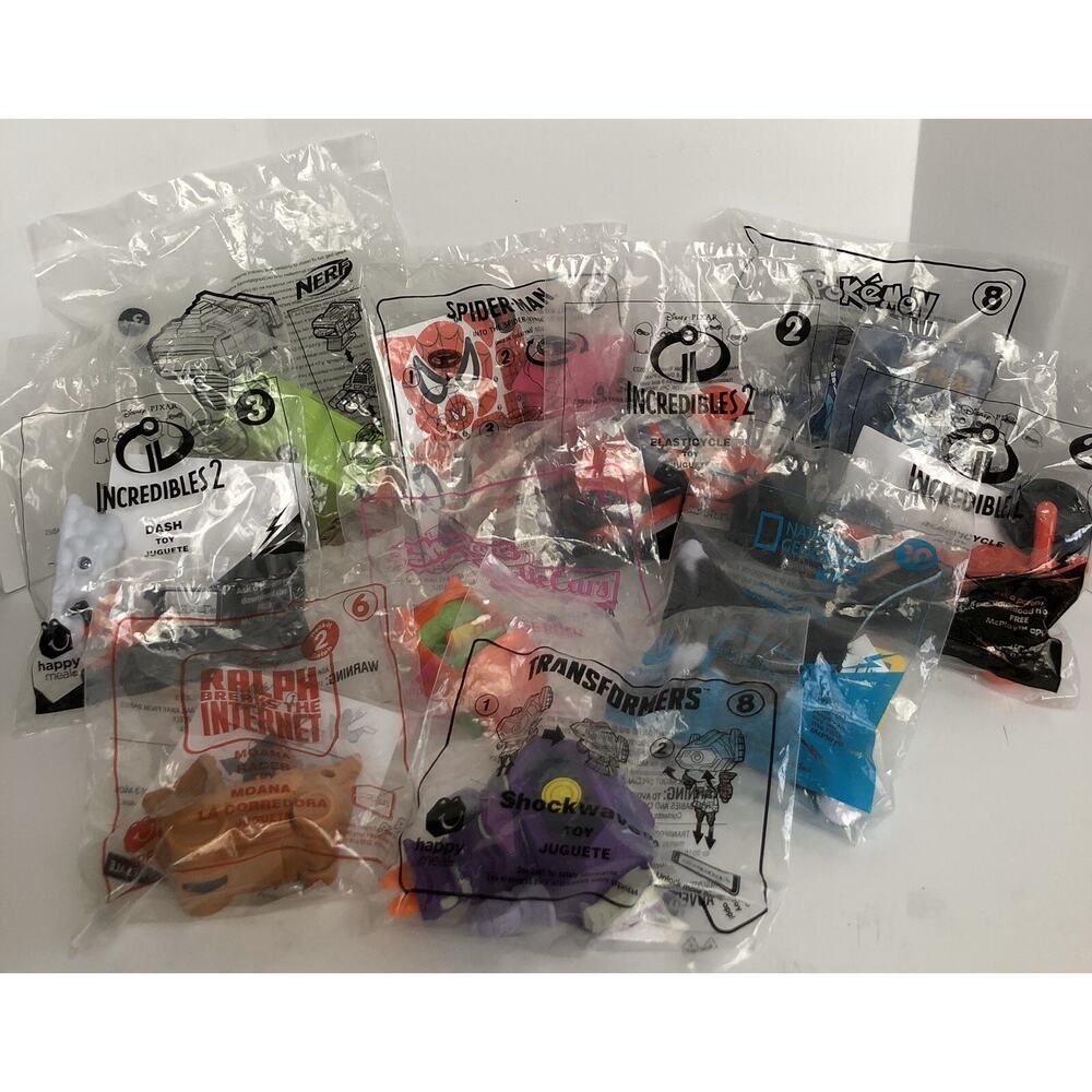 McDonalds Happy Meal Toys 2018-2019 Unopened Lot of Ten See Description